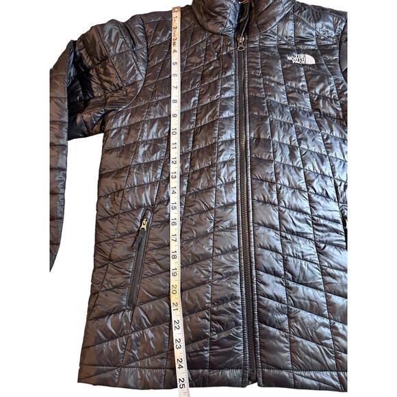 Youth Junior North Face Puffer Jacket Large 14/16 Black Thermoball - Picture 11 of 13